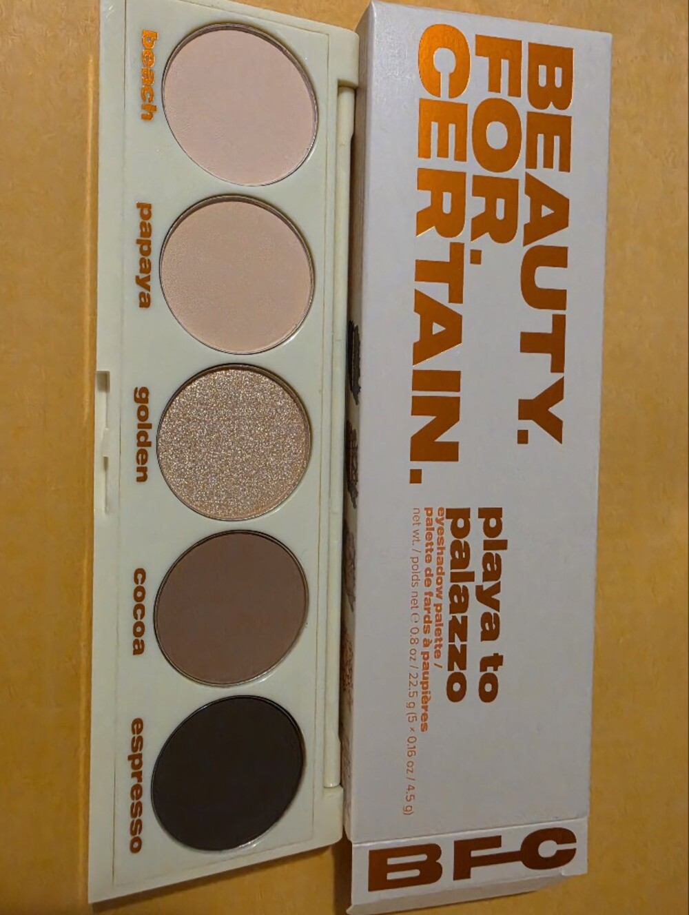 BFC Playva to Palazzzo Neutral Eyeshadow Palette - Pink, Gold, Brown